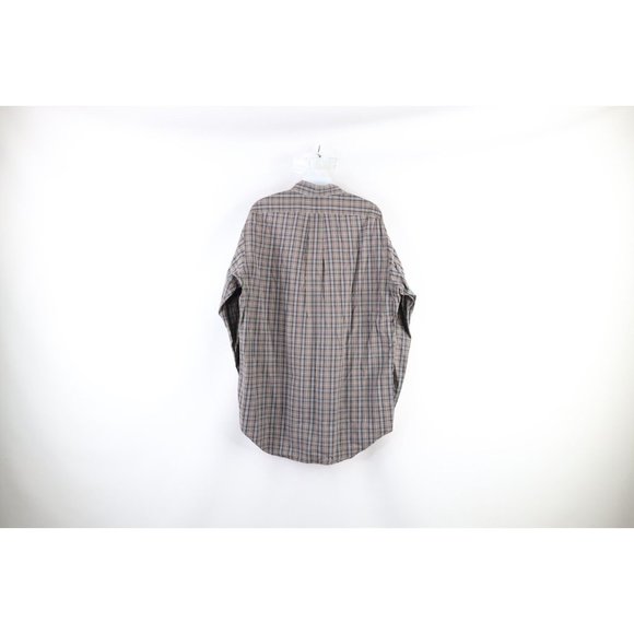 Vintage Ralph Lauren Mens Medium Faded Collared Long Sleeve Button Shirt Plaid - Picture 4 of 6
